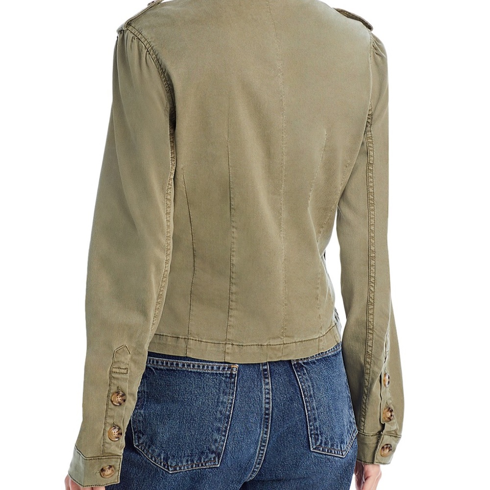 PAIGE Green Utility Jacket Lightweight Cotton Blend - Picture 5 of 9